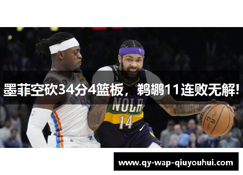 墨菲空砍34分4篮板，鹈鹕11连败无解!